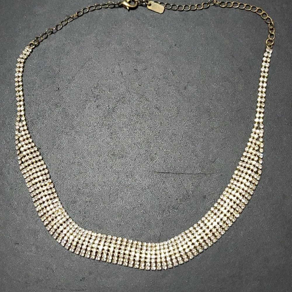 *Sale* Christina Collection rhinestone necklace 18-19"